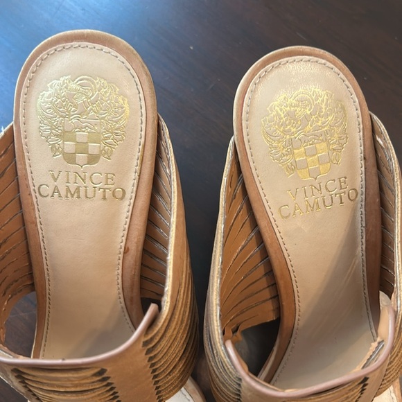 Vince Camuto Astar Leather Backless Sandal Mule Size 7.5 - Picture 9 of 15